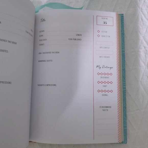 Anne Bogel "My Reading Life" Write in Book Check Journal- Hardcover - Picture 13 of 16